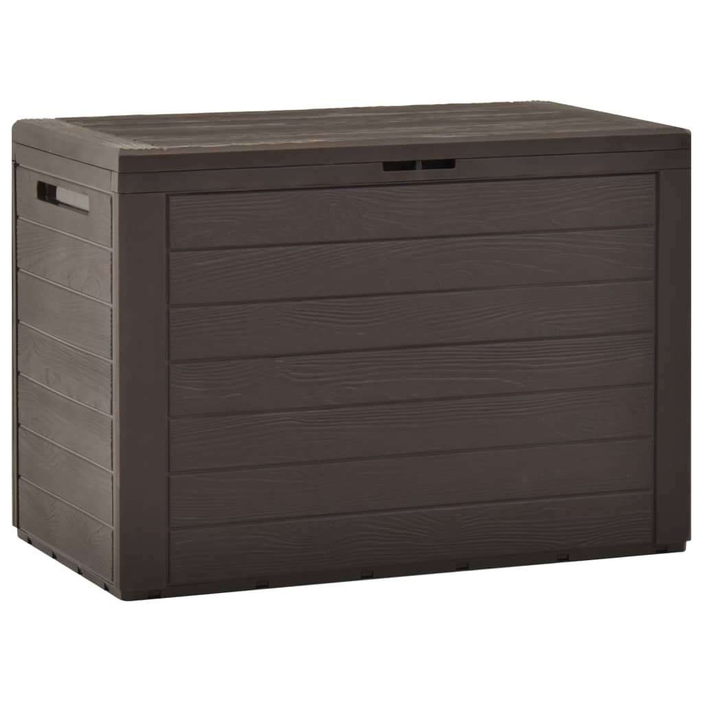 vidaXL Patio Storage Box Brown 30.7"x17.3"x21.7"