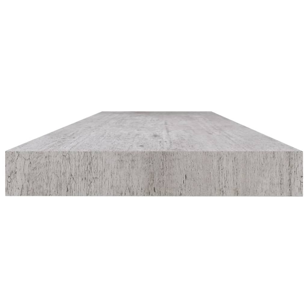 vidaXL Floating Wall Shelf Concrete Gray 47.2"x9.3"x1.5" MDF