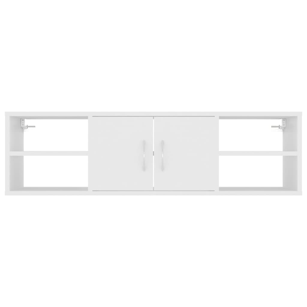 vidaXL Wall Shelf White 40.2"x11.8"x11.4" Engineered Wood