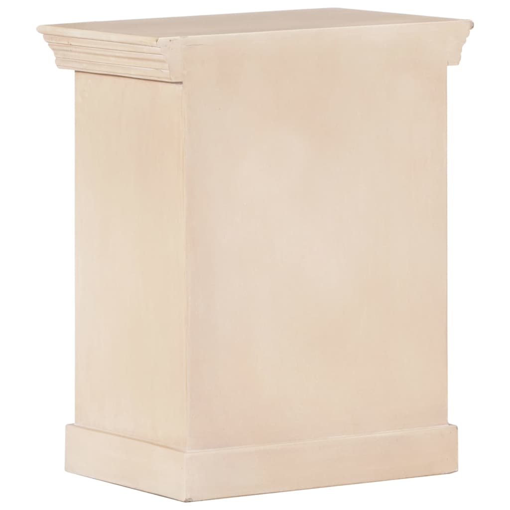 vidaXL Bedside Cabinet 15.7"x11.8"x19.7" Solid Mango Wood