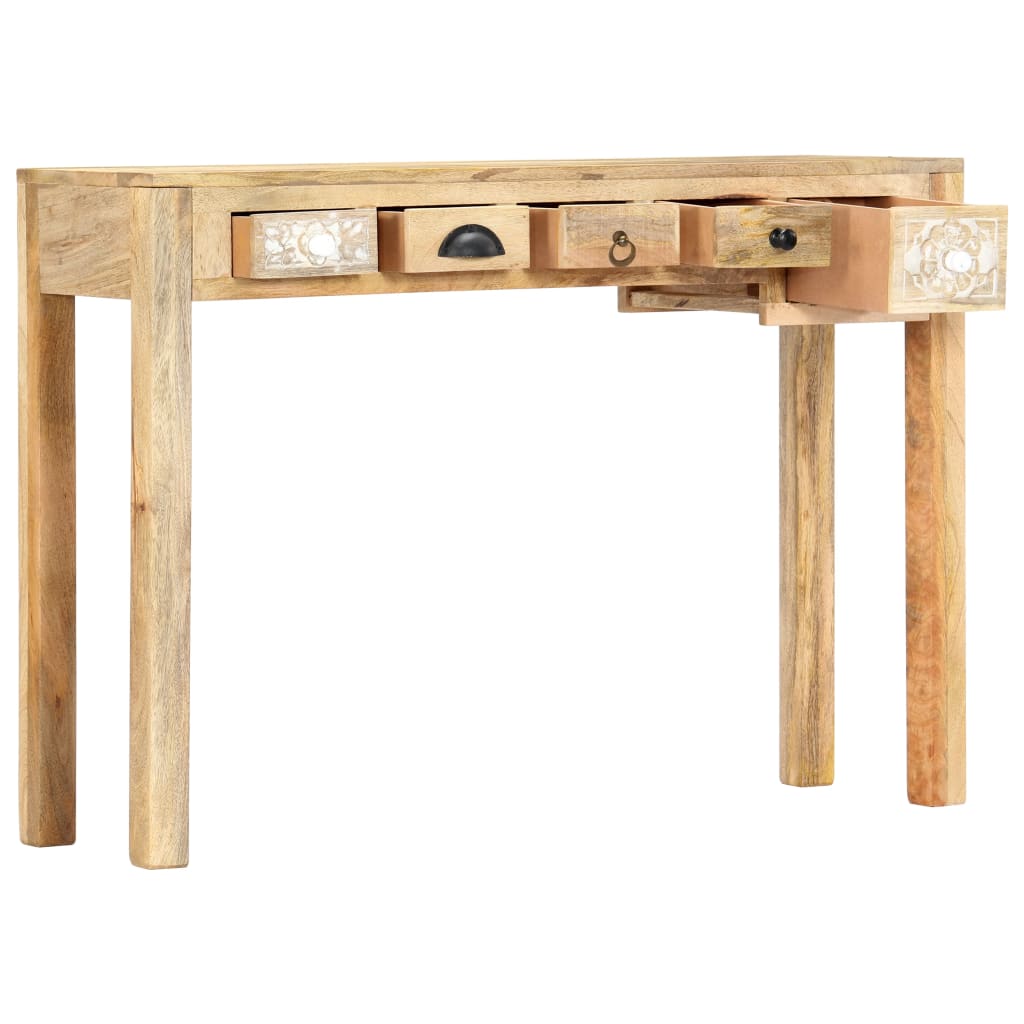 vidaXL Console Table 43.3"x11.8"x29.5" Solid Mango Wood