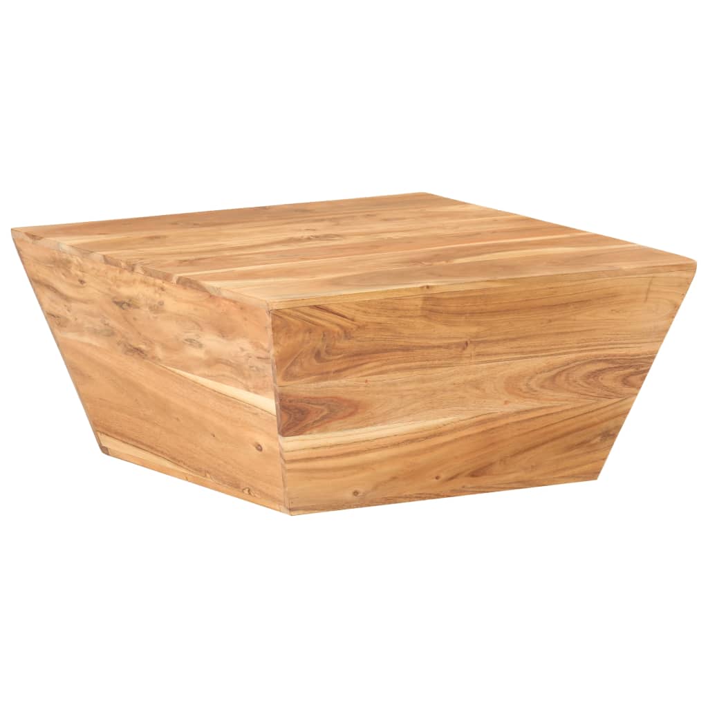 vidaXL Coffee Table V-shape 26"x26"x11.8" Solid Acacia Wood