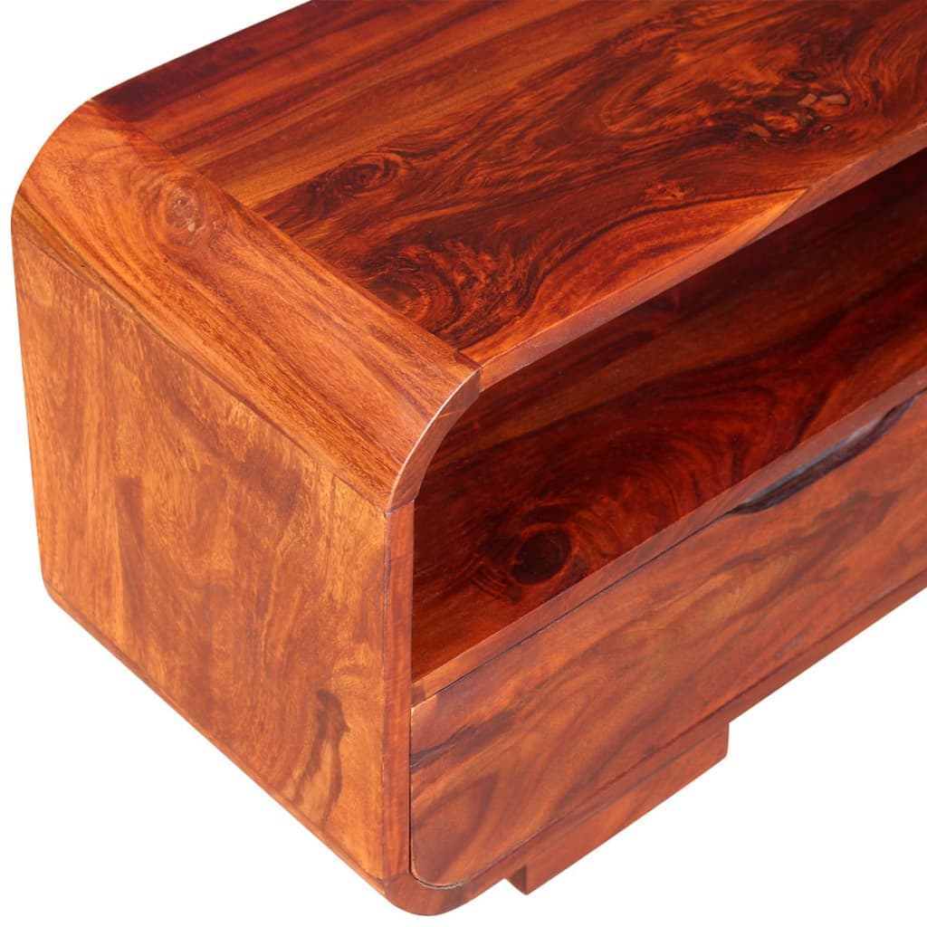 vidaXL TV Cabinet Solid Sheesham Wood 45.7"x11.8"x15.7"