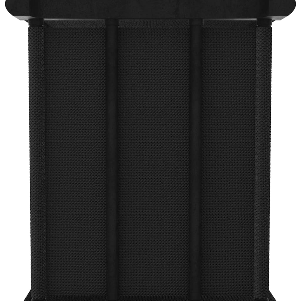 vidaXL 15-Cube Display Shelf Black 40.6"x11.8"x69.1" Fabric