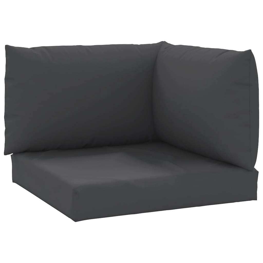 vidaXL Pallet Cushions 3 pcs Black Oxford Fabric