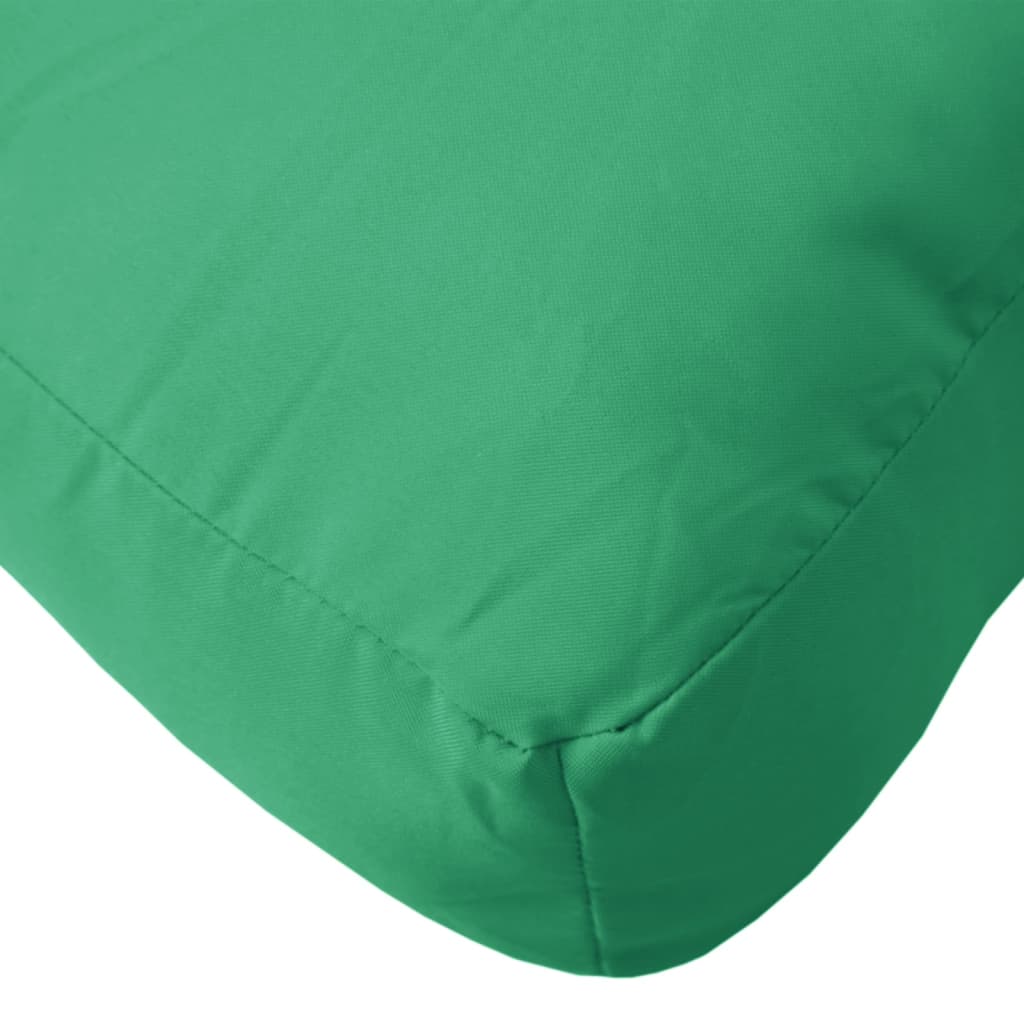 vidaXL Pallet Cushion Green 22.8"x22.8"x3.9" Fabric