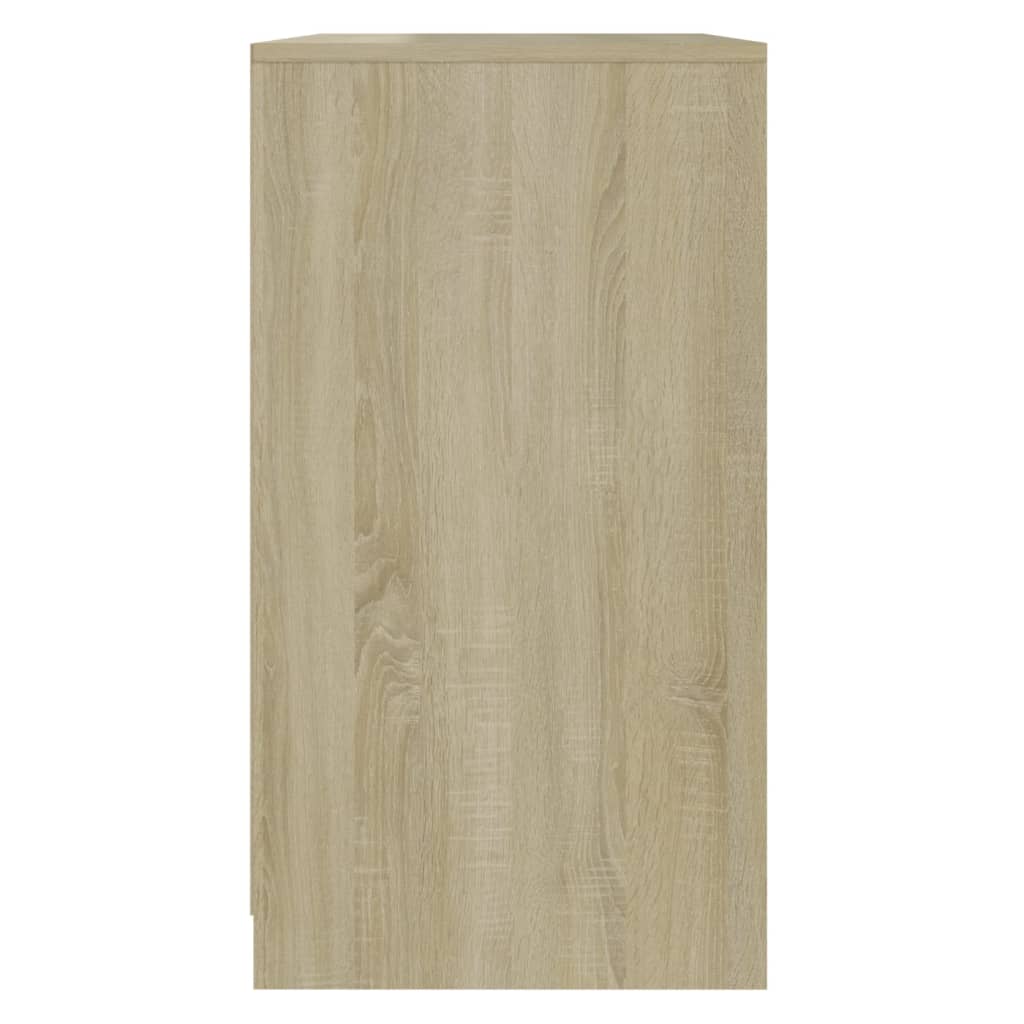 vidaXL Sideboard Sonoma Oak 27.6"x15.9"x29.5" Engineered Wood