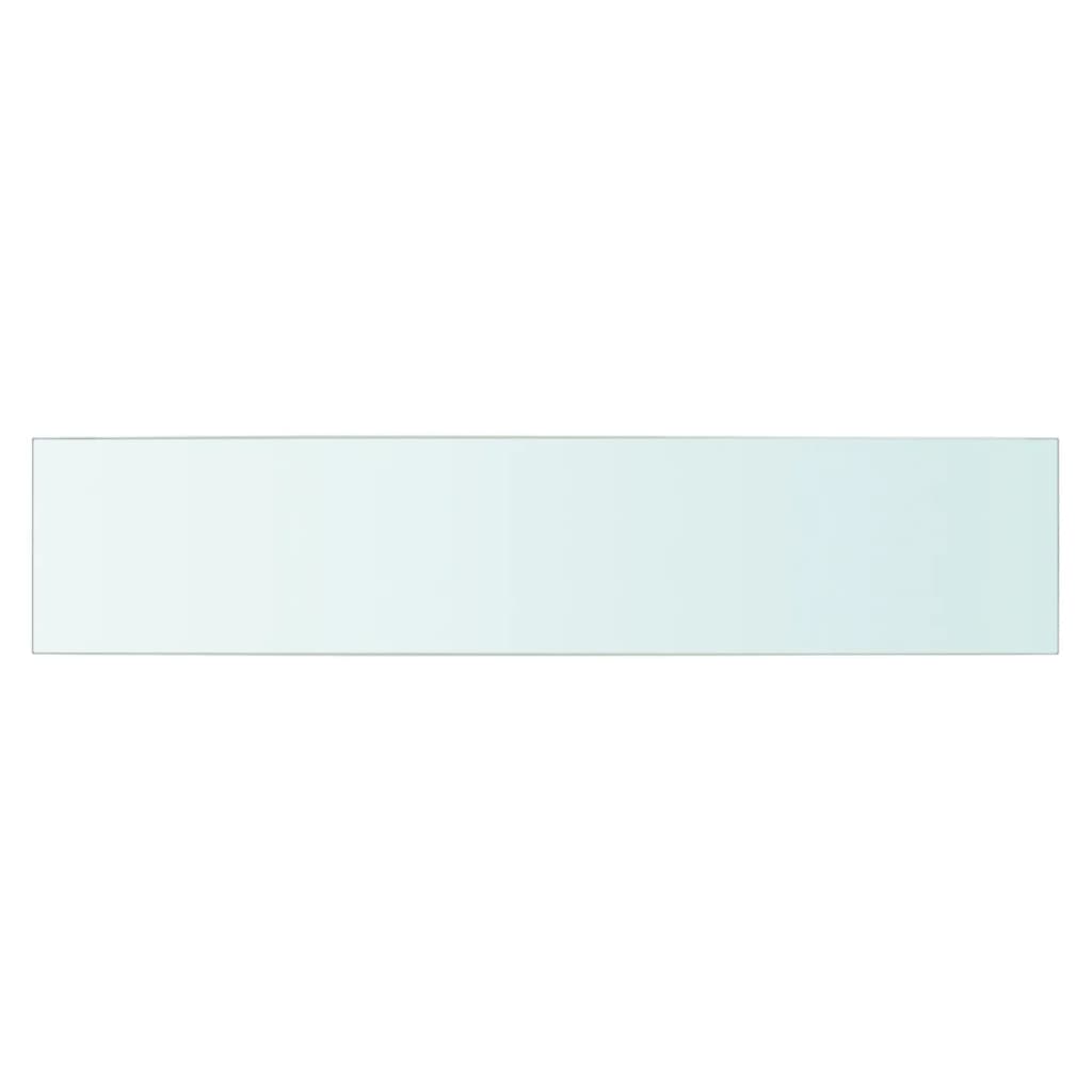 vidaXL Shelves 2 pcs Panel Glass Clear 27.6"x5.9"