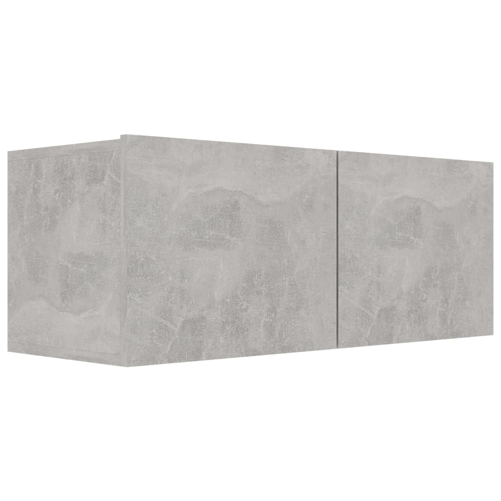 vidaXL TV Cabinet Concrete Gray 31.5"x11.8"x11.8" Engineered Wood