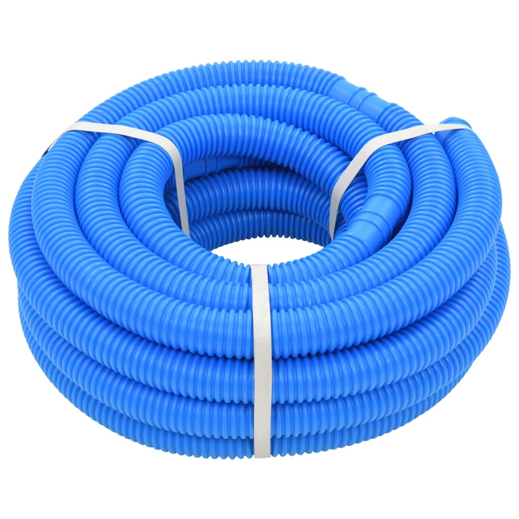 vidaXL Pool Hose with Clamps Blue 1.5" 39.4'