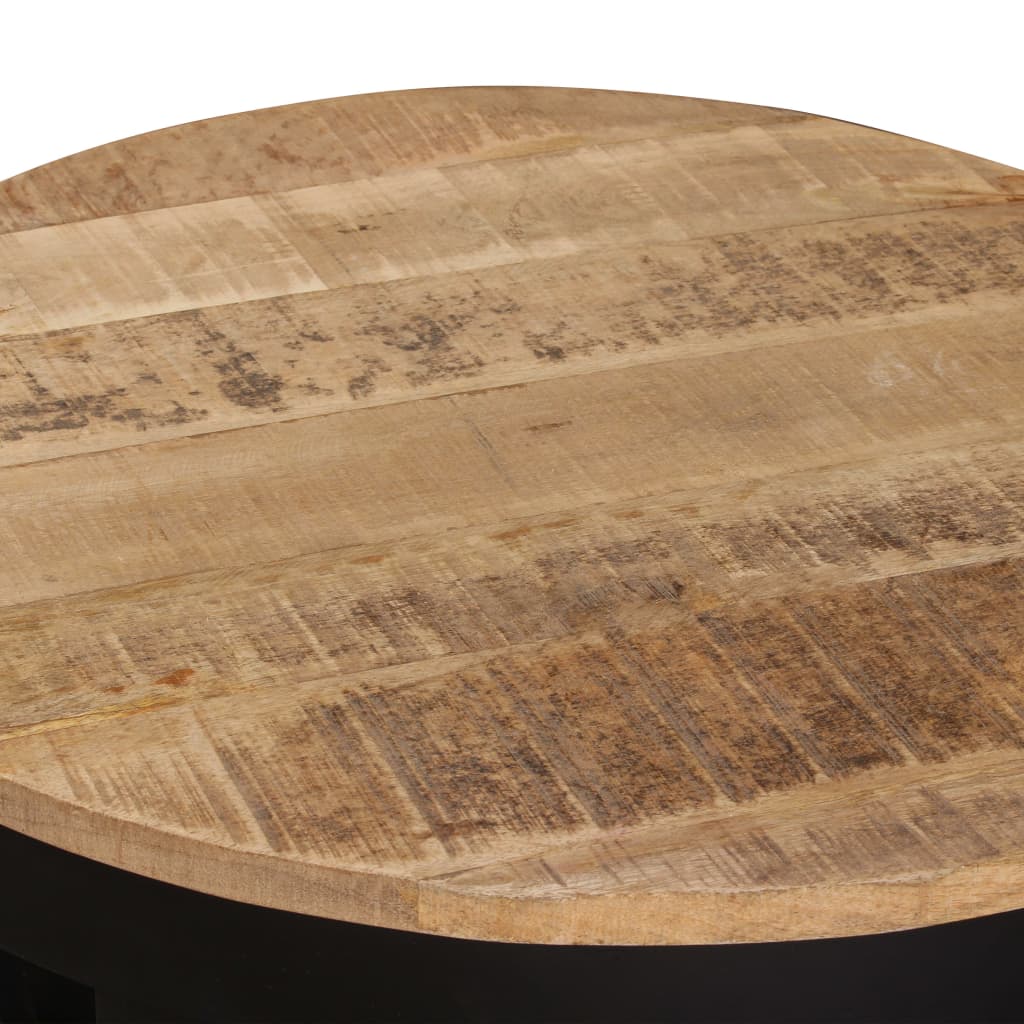 vidaXL Coffee Table Solid Rough Mango Wood 23.6"x15.7"