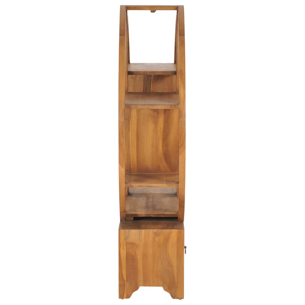 vidaXL Cabinet with Yin Yang Shelf 39.4"x10.2"x44.1" Solid Wood Teak