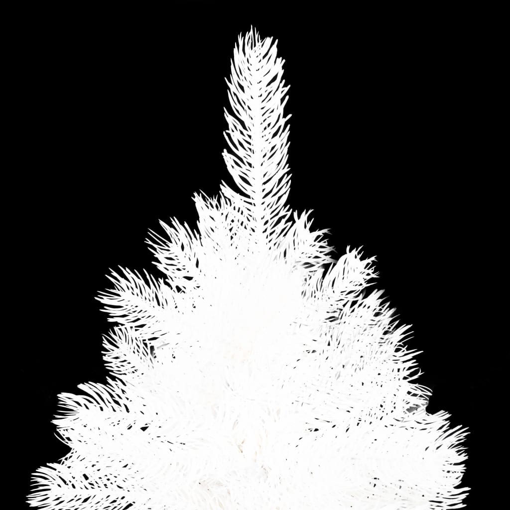 vidaXL Artificial Christmas Tree Lifelike Needles White 4 ft
