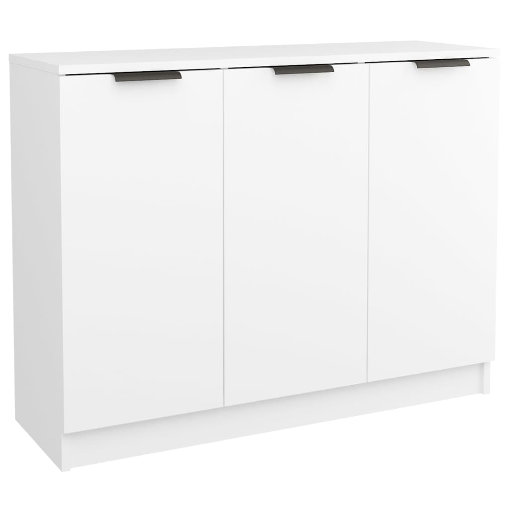 vidaXL Sideboard White 35.6"x11.8"x27.6" Engineered Wood
