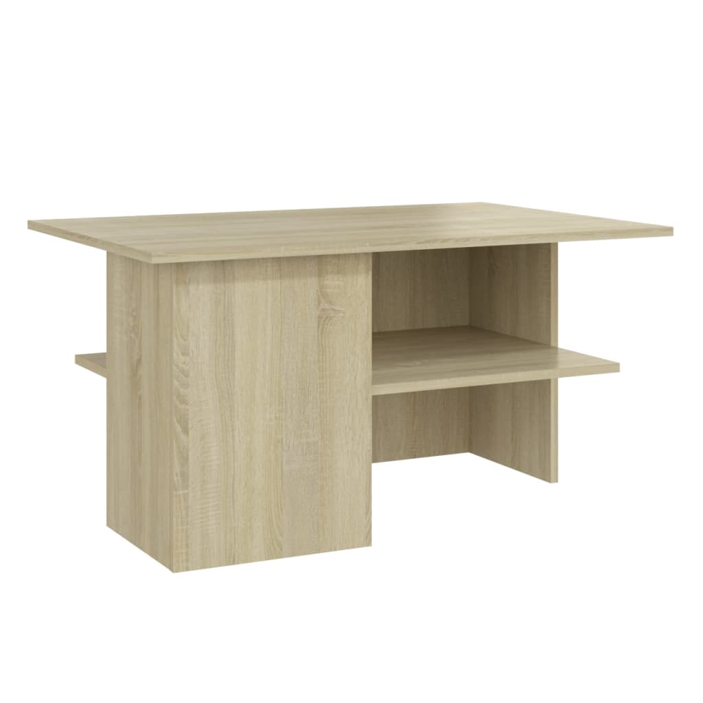 vidaXL Coffee Table Sonoma Oak 35.4"x23.6"x18.3" Engineered Wood