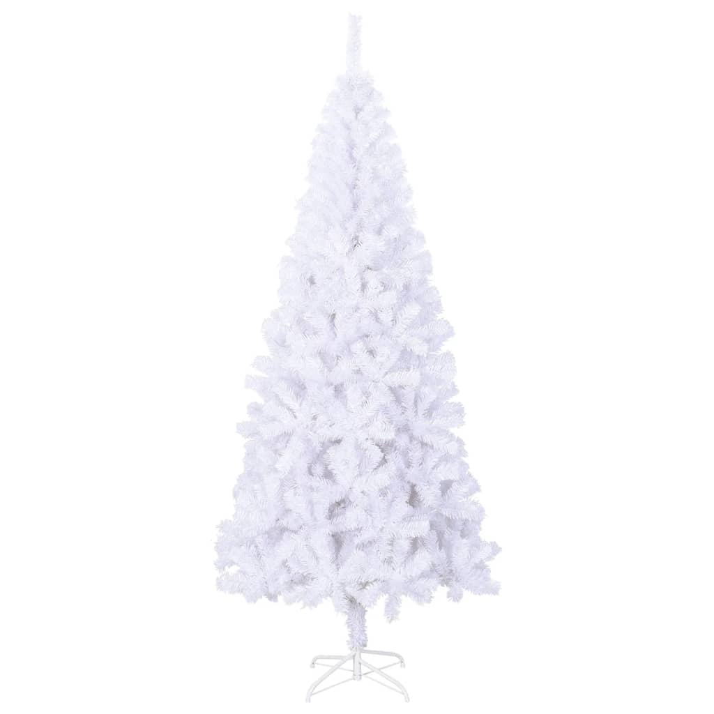 vidaXL Artificial Christmas Tree L 8 ft White