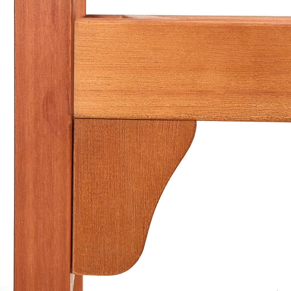vidaXL Foldable Patio Bench 47.2" Solid Eucalyptus Wood