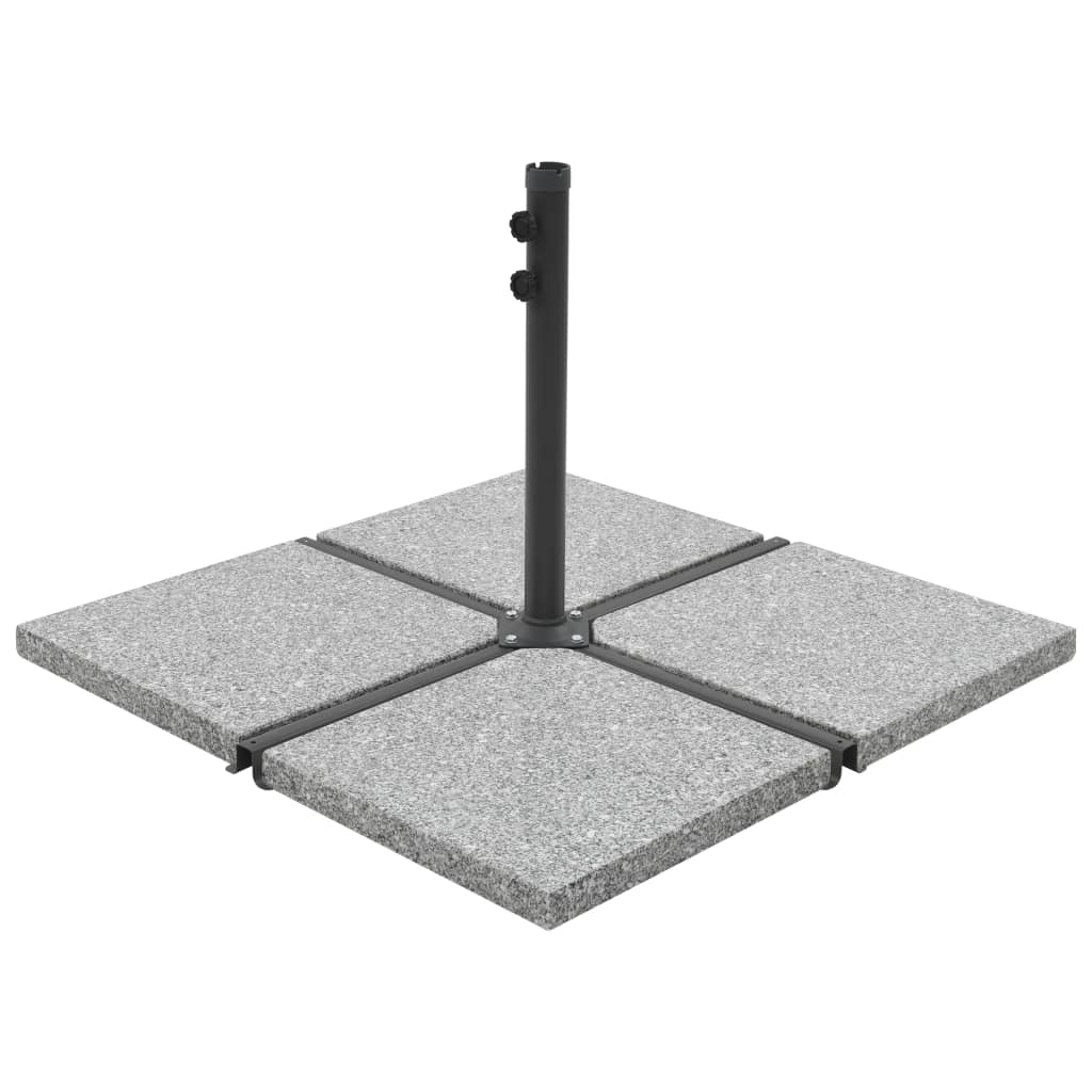 vidaXL Umbrella Weight Plate Granite 55.1 lb Square Gray