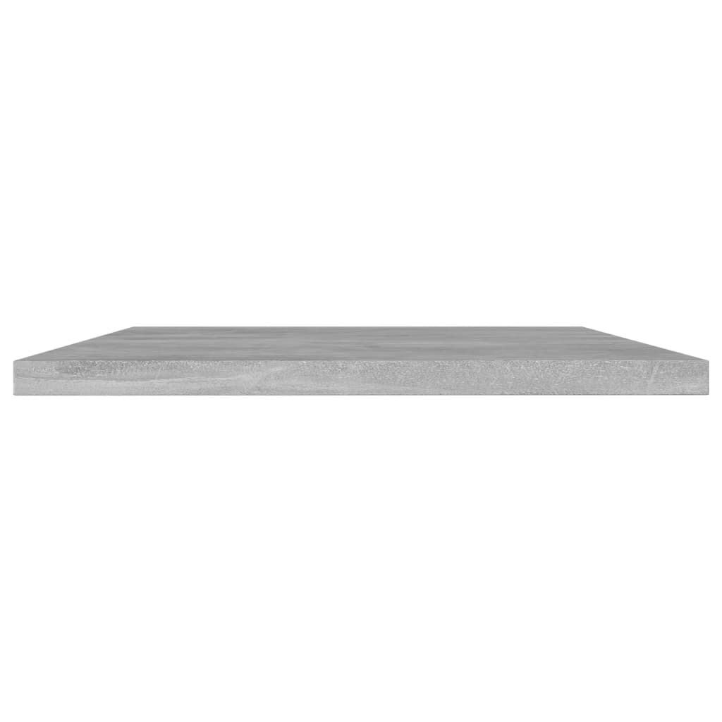 vidaXL Bookshelf Boards 4 pcs Concrete Gray 39.4"x11.8"x0.6" Engineered Wood