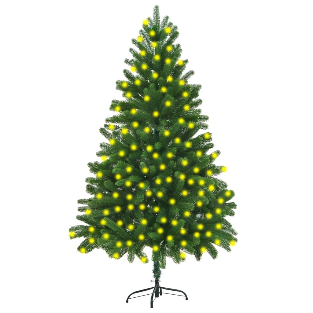 vidaXL Artificial Pre-lit Christmas Tree 82.7" Green