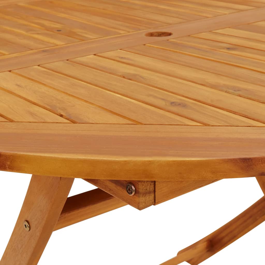vidaXL Folding Garden Table 43.3" Solid Acacia Wood