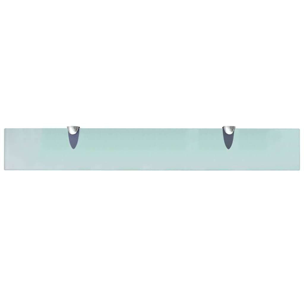 vidaXL Floating Shelves 2 pcs Glass 27.6"x3.9" 0.3"