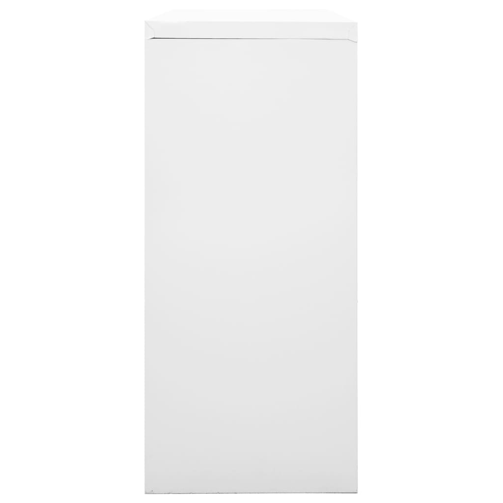 vidaXL Sliding Door Cabinet Gray 35.4"x15.7"x35.4" Steel