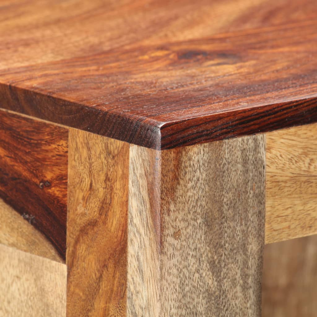 vidaXL Highboard 11.8"x11.8"x42.5" Solid Sheesham Wood