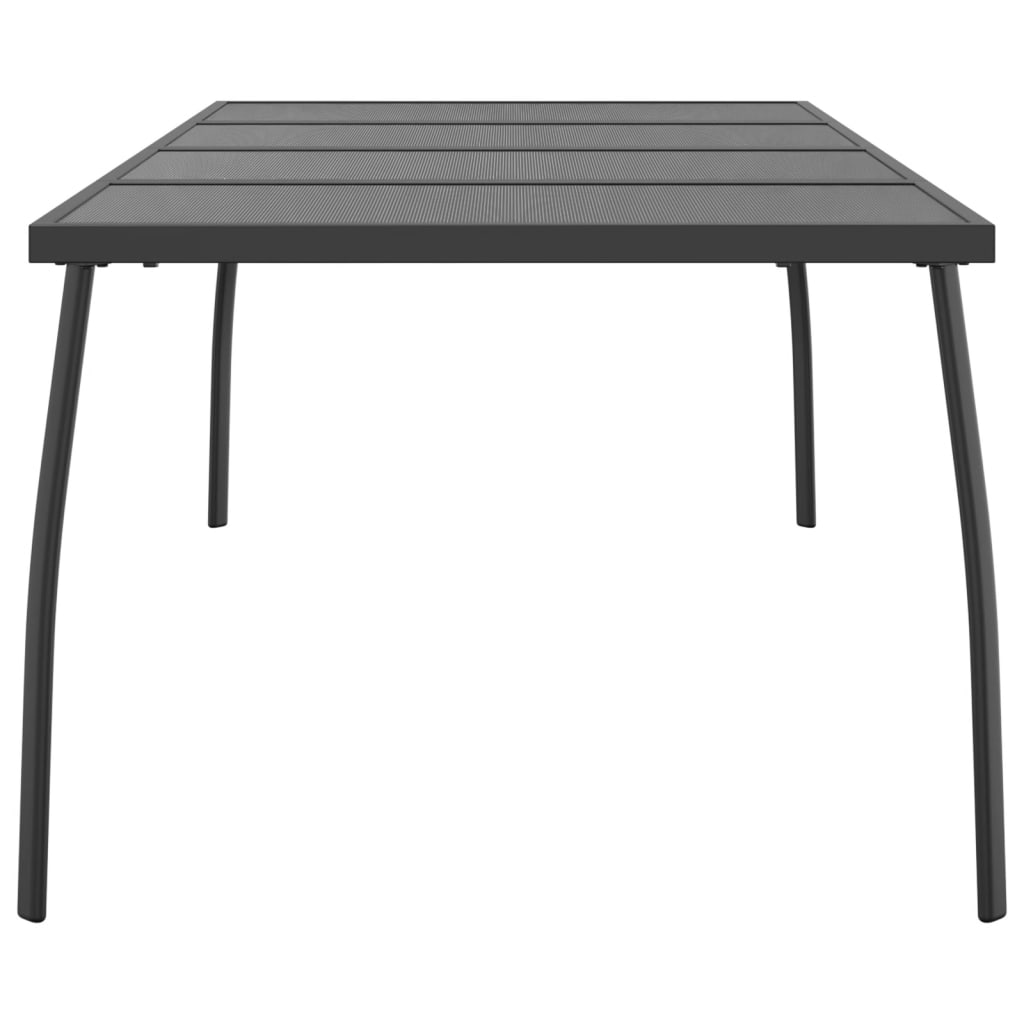 vidaXL Patio Table Anthracite 78.7"x39.4"x28.3" Steel Mesh