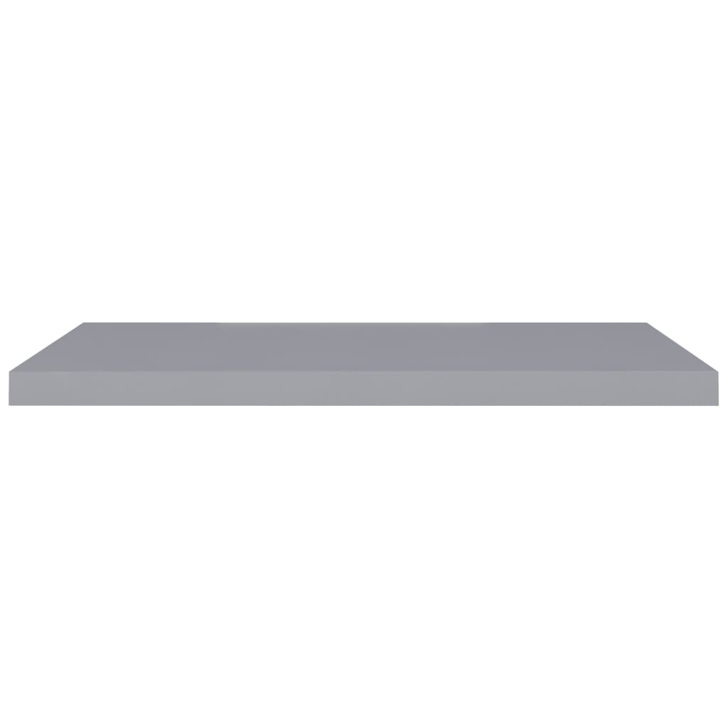 vidaXL Floating Wall Shelves 2 pcs Gray 35.4"x9.3"x1.5" MDF