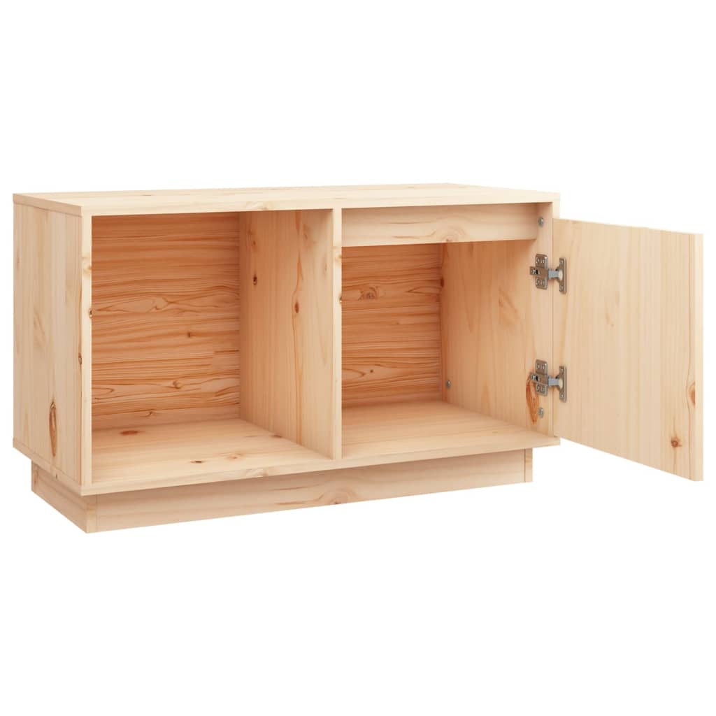vidaXL TV Cabinet 29.1"x13.8"x17.3" Solid Wood Pine
