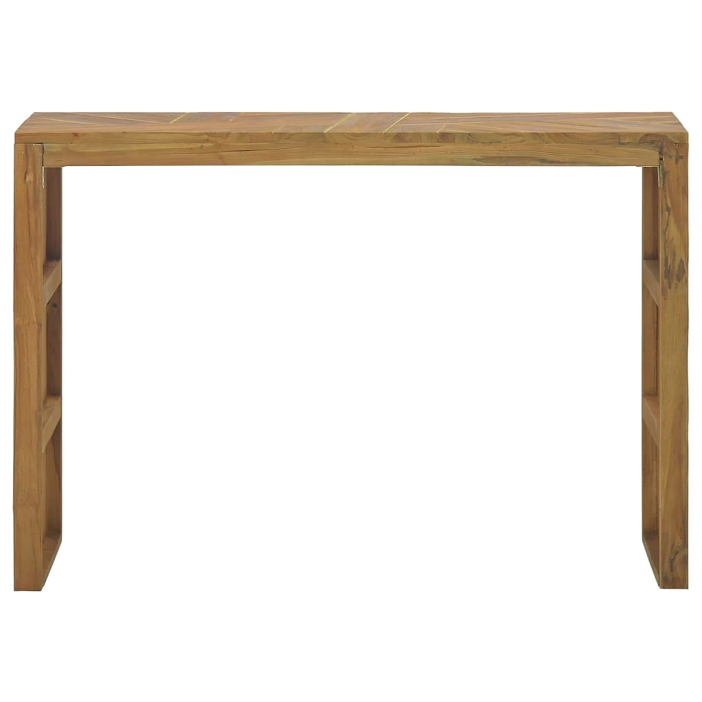 vidaXL Console Table 43.3"x13.8"x29.5" Solid Teak Wood