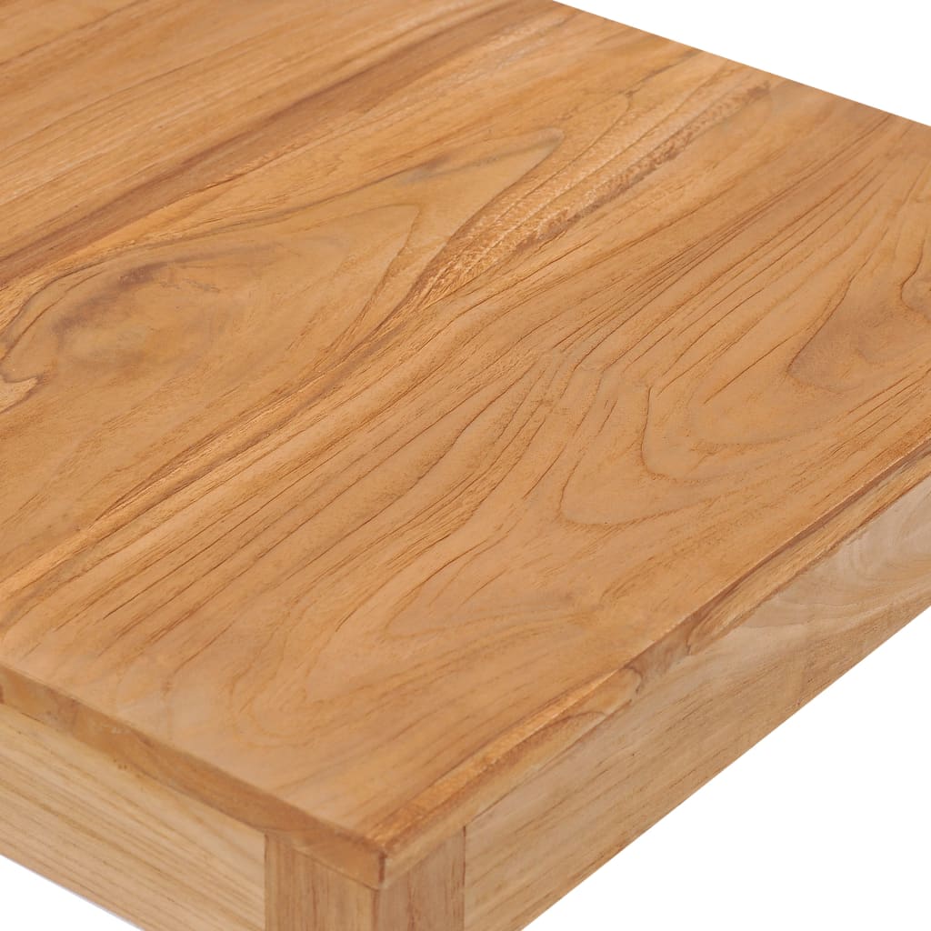 vidaXL Patio Bar Table 23.6"x23.6"x41.3" Solid Wood Teak