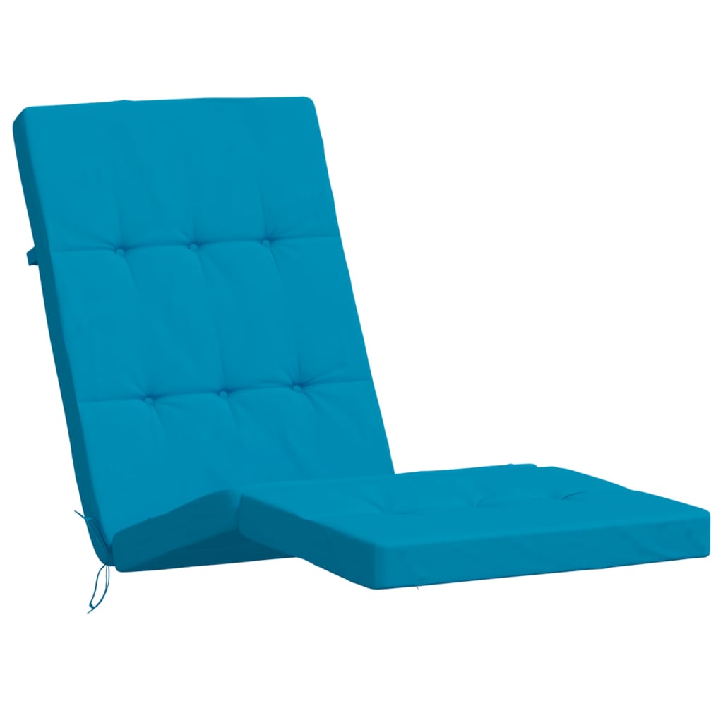 vidaXL Deck Chair Cushions 2 pcs Light Blue Oxford Fabric