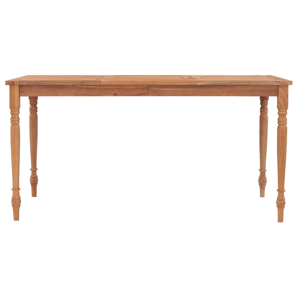 vidaXL Batavia Table 59.1"x35.4"x29.5" Solid Teak Wood