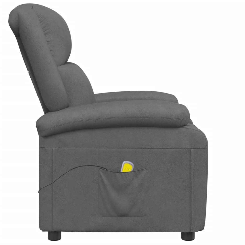 vidaXL Massage Chair Anthracite Faux Leather