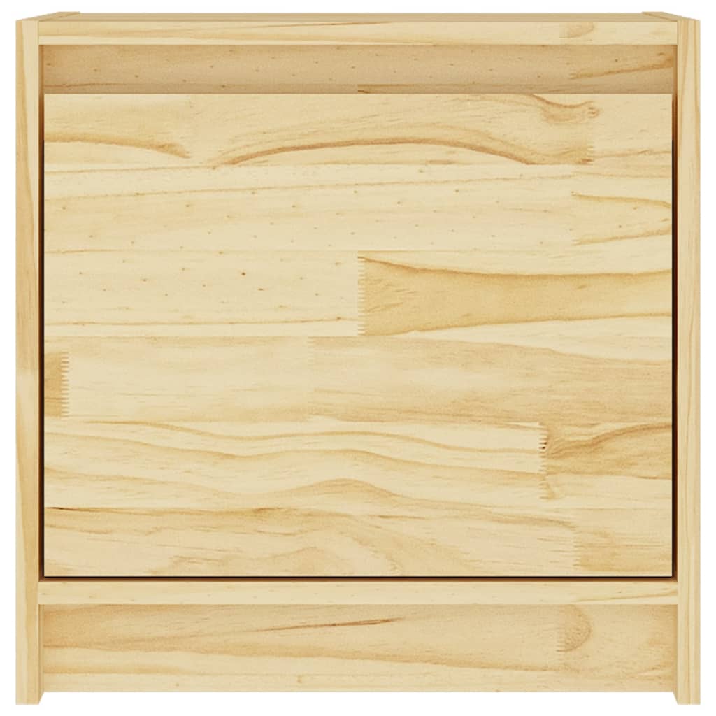 vidaXL Bedside Cabinet 15.7"x12"x15.7" Solid Pinewood