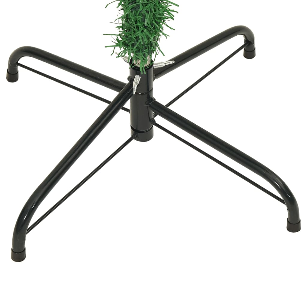 vidaXL Upside-down Artificial Christmas Tree with Stand Green 7 ft