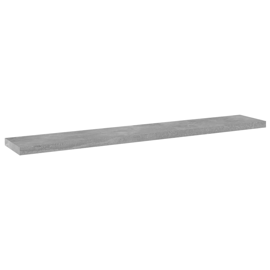 vidaXL Bookshelf Boards 4 pcs Concrete Gray 23.6"x3.9"x0.6" Engineered Wood