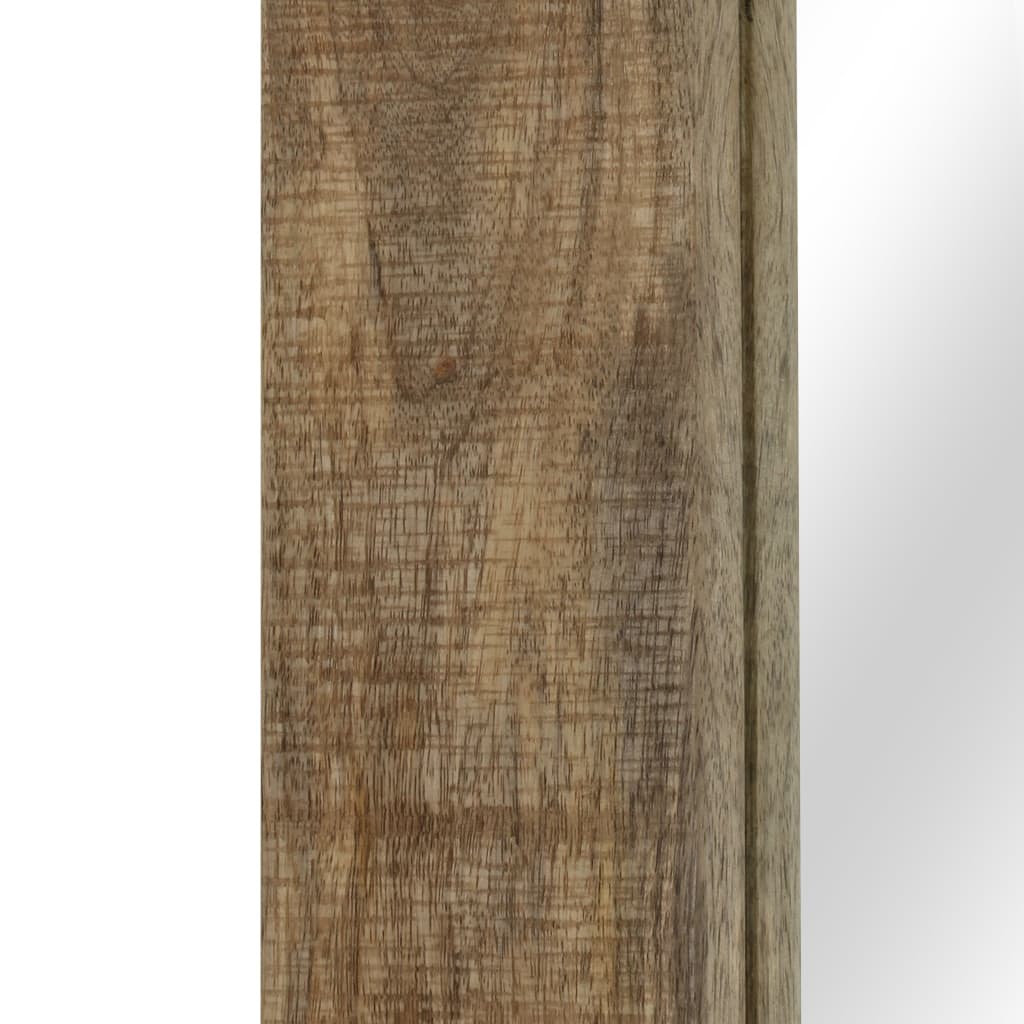 vidaXL Mirror Solid Mango Wood 19.7"x31.5"