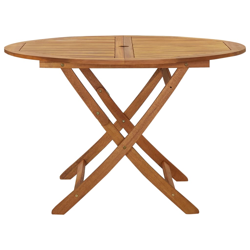 vidaXL Folding Patio Table 47.2" Solid Acacia Wood