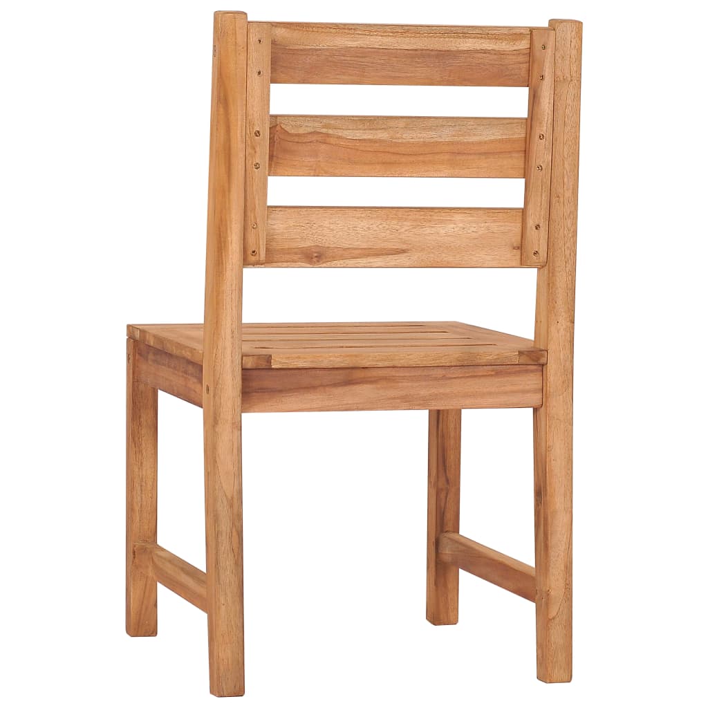 vidaXL Patio Chairs 8 pcs Solid Wood Teak