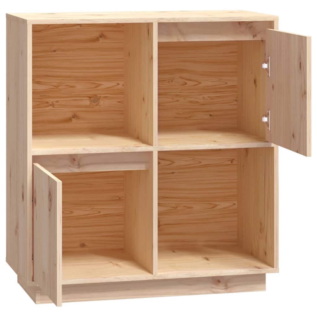 vidaXL Sideboard 29.1"x13.8"x31.5" Solid Wood Pine