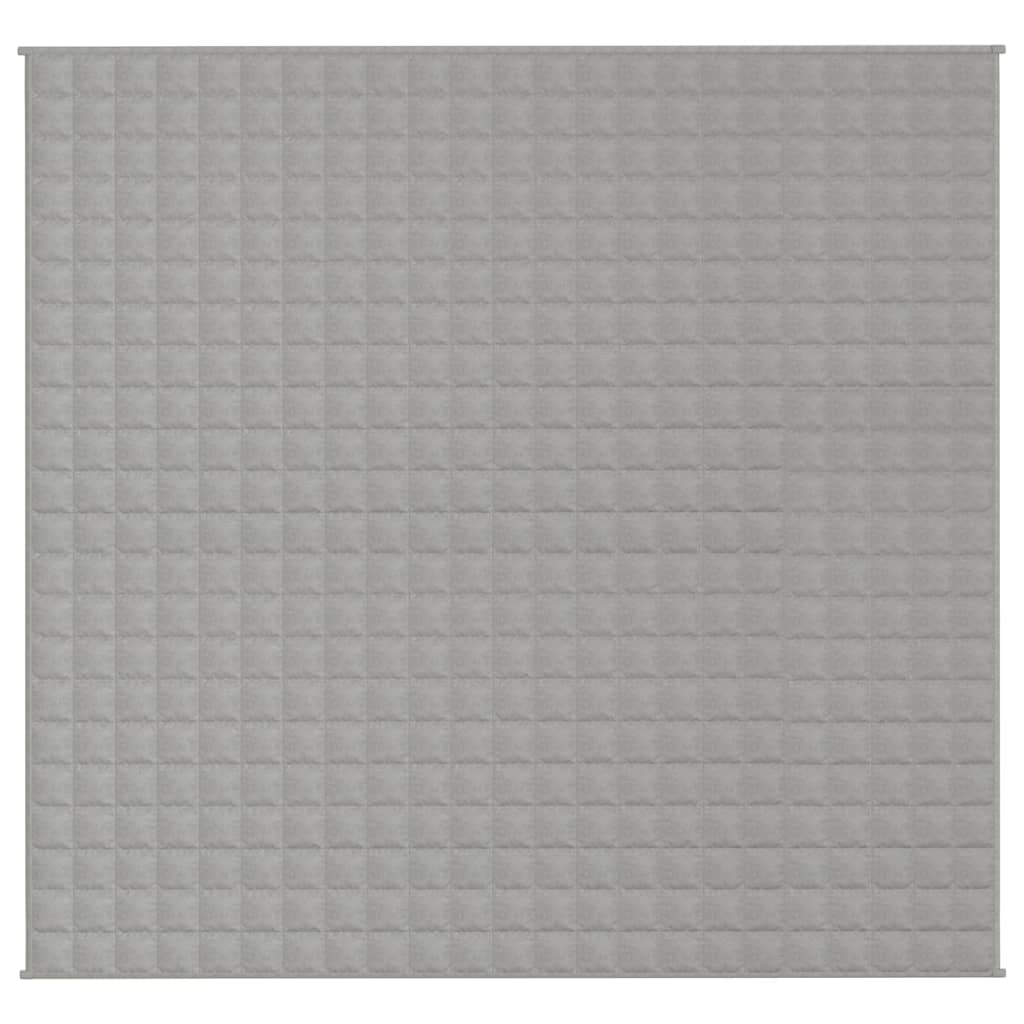 vidaXL Weighted Blanket Gray 86.6"x90.6"33.1 lb Fabric