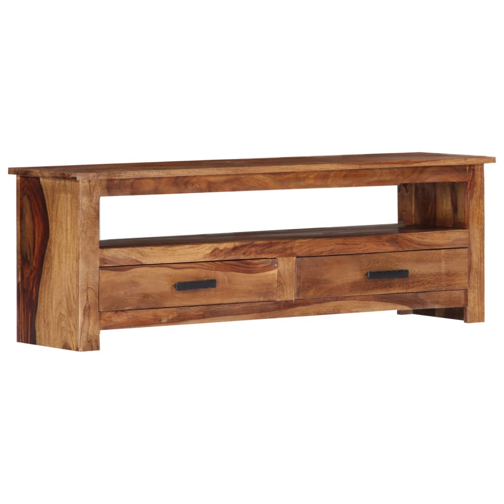 vidaXL TV Cabinet 46.6"x11.8"x15.7" Solid Sheesham Wood