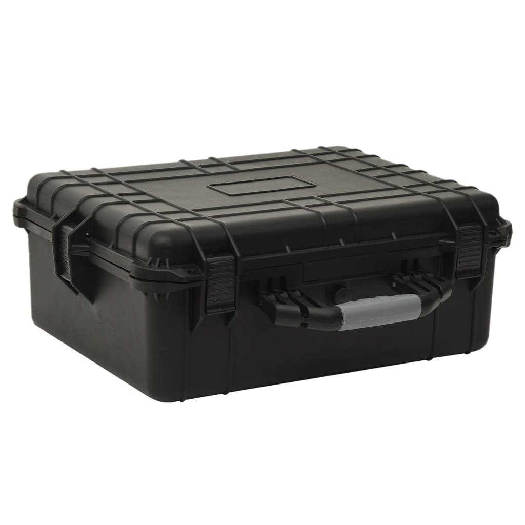 vidaXL Portable Flight Case Black 21.7"x16.9"x8.3" PP