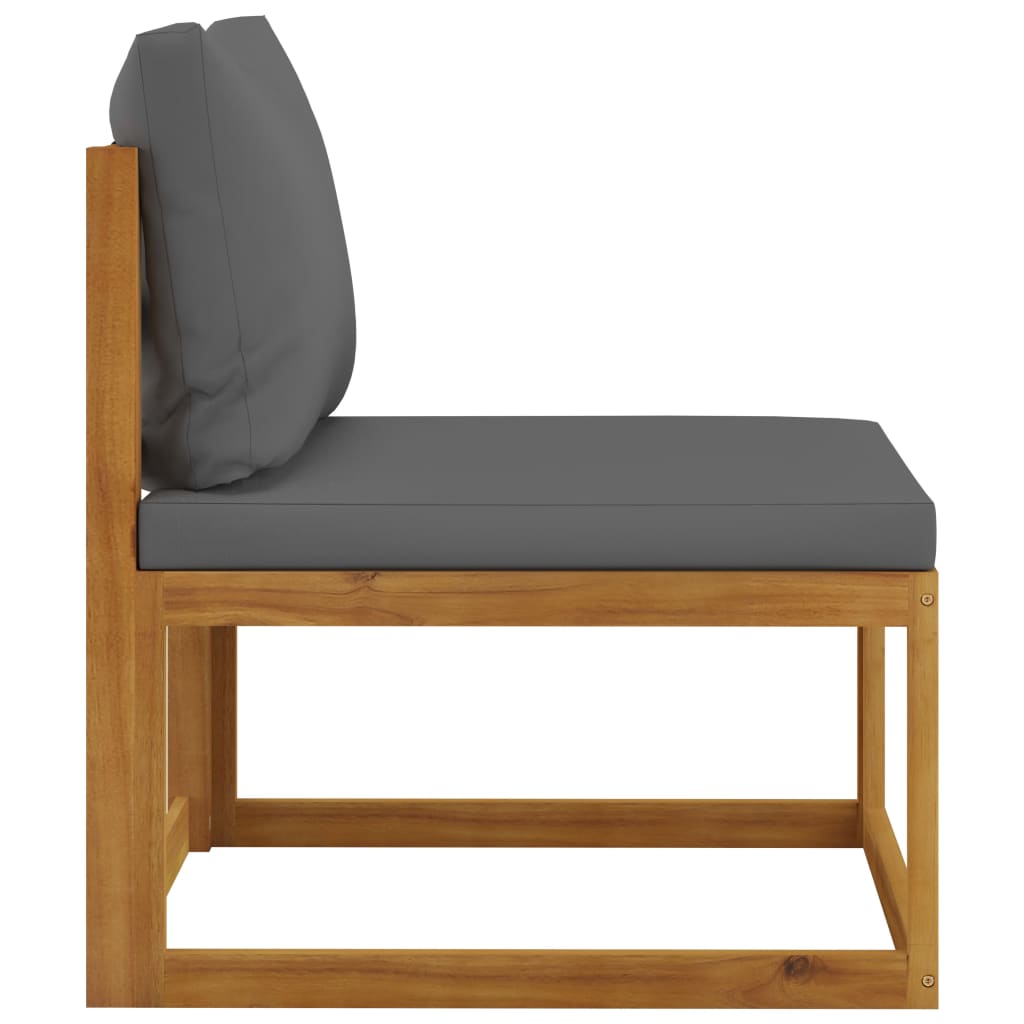 vidaXL 10 Piece Patio Lounge Set with Cushion Solid Acacia Wood