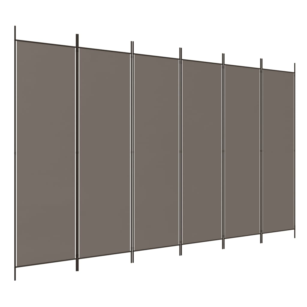 vidaXL 6-Panel Room Divider Anthracite 118.1"x86.6" Fabric
