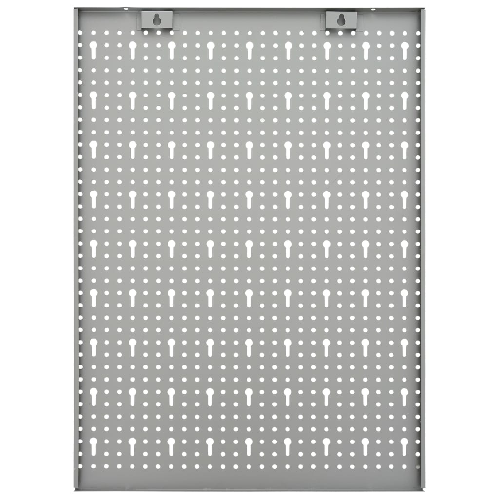 vidaXL Wall-mounted Peg Boards 3 pcs 15.7"x22.8" Steel
