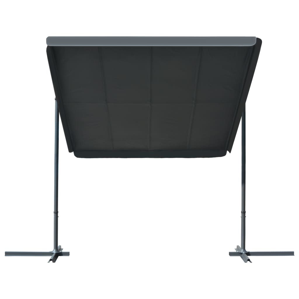 vidaXL Gazebo with Tiltable Retractable Roof 137.8"x99.6"x77.2" Anthracite